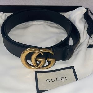 100% authentic Gucci leather belt